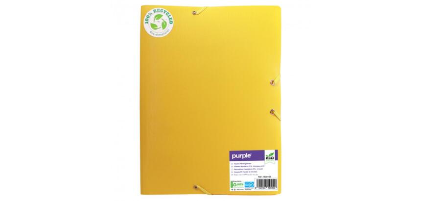 Chemise 3 rabats office plast polypro recycle coloris jaune