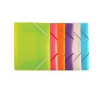 Chemise 3 rabats office plast polypro translucide 6 coloris assortis