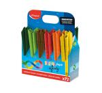 Crayon couleur infinity maped corps triangulaire coloris    assortis pot 72 unites
