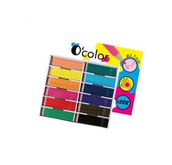 Crayon couleur resine o color corps triangulaire coloris    assortis pack 288 unites