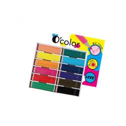 Crayon couleur resine o color corps triangulaire coloris    assortis pack 288 unites