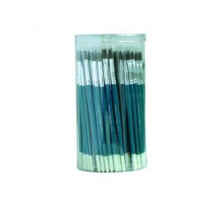 Classpack pinceaux et brosses poils de poney manches en     bois et virole en alu 144     pieces assorties