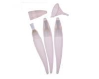 Lot de pinceaux a reservoir avec entonnoir ideal pour     gouaches liquides 3 unites