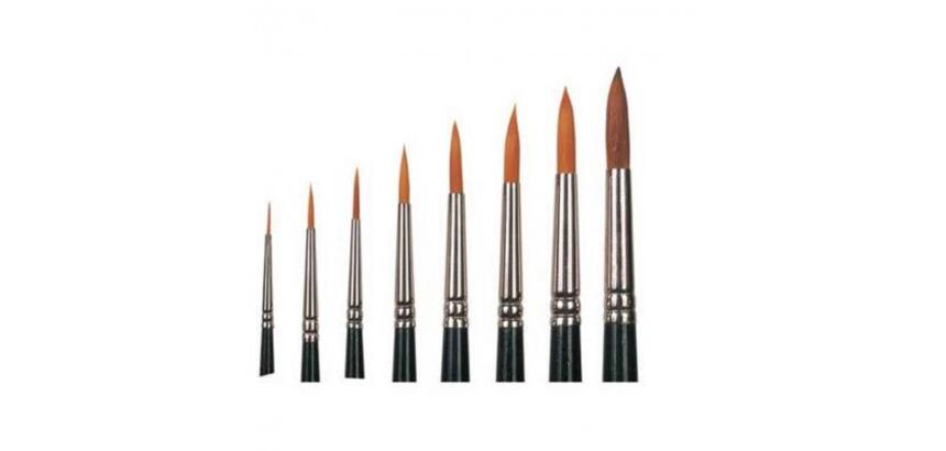 Pinceaux gamme vegan n 06 poils sans matiere animal     manche 30% plastique recycle  lot de 10 unites