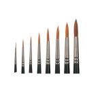 Pinceaux gamme vegan n 10 poils sans matiere animal     manche 30% plastique recycle  lot de 10 unites