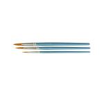 Lot pinceaux maier n 4 8 et 10 manches bleu 3 unites
