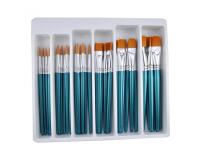 Assortiment pinceaux differentes tailles 1 bac de  rangement lot de 36 pieces    assorties
