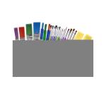 Assortiment creativite pinceaux fins et larges       brosses plates pinceaux plats en mousse lot de 25 pieces