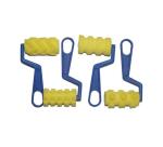 Lot de rouleaux mousse fantaisie 75 mm 4 unites      formes assortis