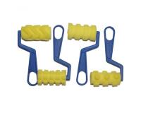 Lot de rouleaux mousse fantaisie 75 mm 4 unites      formes assortis