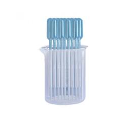 Lot de pipettes cleopatre goutte a goutte avec becher   gradue gratuit 10 pipettes et 1 becher