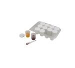 Lot de pots o'color gradues hermetiques 30 ml 12 unites   et 1 suppport