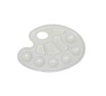 Palette ovale faibo avec 10 alveoles rondes et rectangles