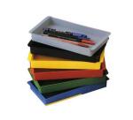 Bac de rangement faibo en polystyrene resistant 23x14x3 cm coloris rouge