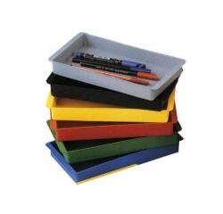 Bac de rangement faibo en polystyrene resistant 23x14x3 cm coloris rouge
