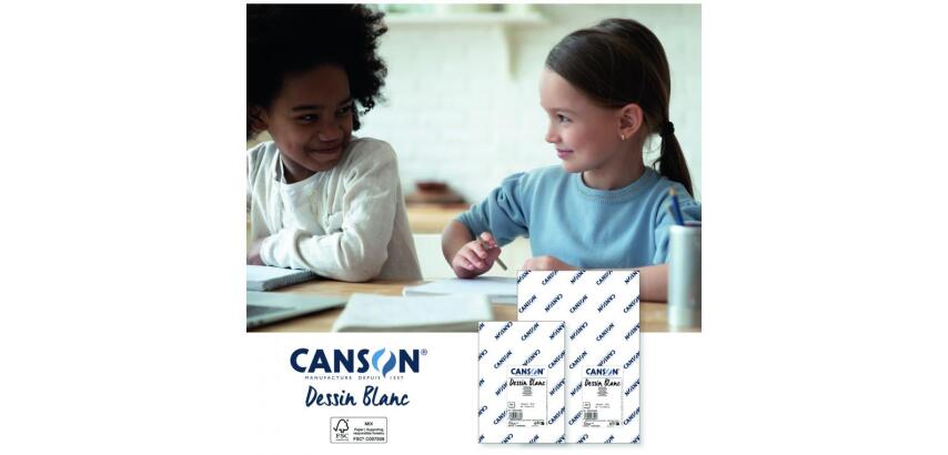 Ramette papier dessin canson a grain 24x32 cm 160g 250     feuilles