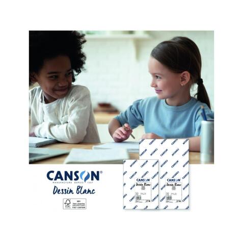 Ramette papier dessin canson a grain 24x32 cm 200g 250     feuilles