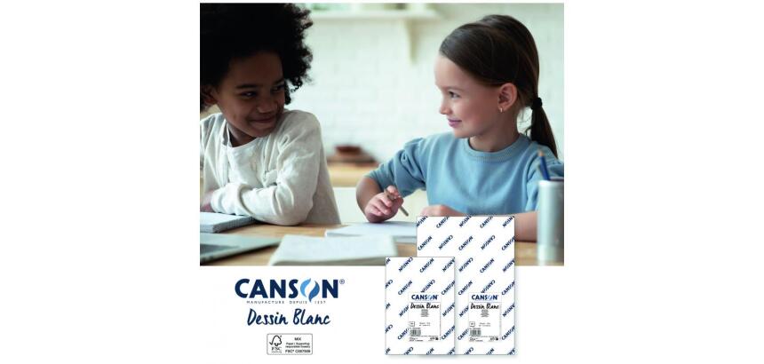 Ramette papier dessin canson a grain 50x65 cm 200g 125     feuilles