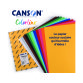 Papier dessin colorline canson 1 face grainee 1 face  lisse 50x65 cm 150g coloris   assortis 25 feuilles