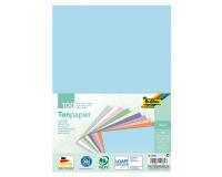 Lot de papier dessin folia lisse couleur a4 21x 29,7cm   130g 100 feuilles coloris     pastels assortis