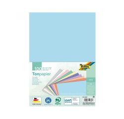 Lot de papier dessin folia lisse couleur a4 21x 29,7cm   130g 100 feuilles coloris     pastels assortis