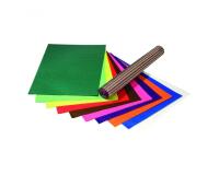 Pochette papier vitrail folia 50x70 cm 100 feuilles coloris assortis