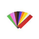 Papier crepon o'color crepage 40% 50x200cm 10 coloris       assortis paquet 10f