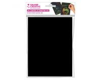 Pochette cartes a gratter noir sans batonnet graine     creative 15x21 cm 10 unites   noir sur fond arc en ciel