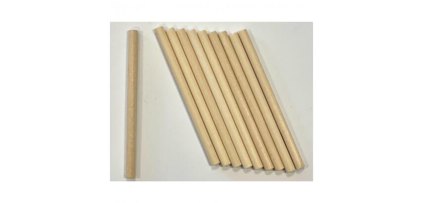Batonnet grattage cleopatre en bois adapte a la main      98x6mm lot de 10 unites