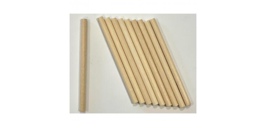 Batonnet grattage cleopatre en bois adapte a la main      98x6mm lot de 10 unites