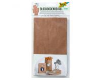 Lot sacs papier kraft folia 12x21cm 15 unites coloris     brun
