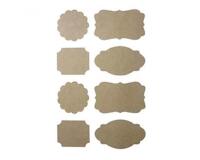 Lot stickers kraft graine creative 30mm 32 unites       formes assorties