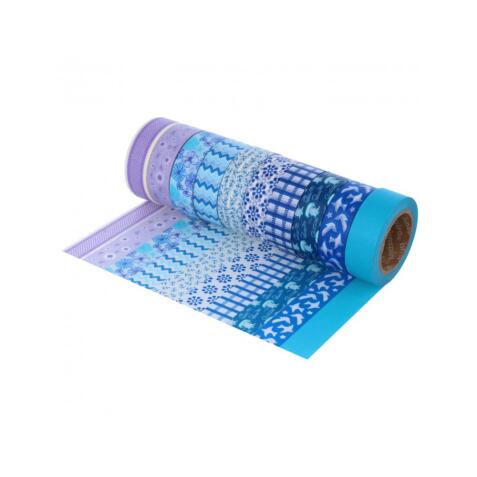 Ruban adhesif innspiro fantaisie metallise ultra mer 15mmx10m lot de 10 unites