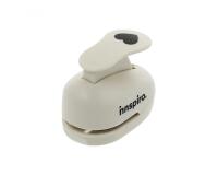 Perforateur mini innspiro coeur perfore feutrine mousse caoutchouc 2mm max papier     120/200g bristol decoupe 15 a