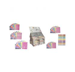 Maison en carton cleopatre a monter et decorer pour ranger planches de gommettes inclut  304 planches