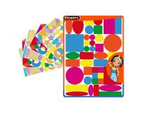 Gommette geometrique cleopatrebaby 12 a 55mm + de 11 formes 276 gommettes 12 coloris      assortis vifs pastel pochette