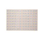 Gommette alphabet cleopatre 384 gommettes coloris blanc   pochette de 4 planches