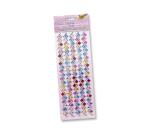 Lot bordures strass folia adhesive 25 cm 5 unites       coloris et formes assorties