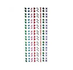 Planche pierres autocollantes graine creative epoxy 160     pieces coloris et motifs      assortis
