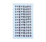 Planche strass diamants graine creative 96 pieces     formes assorties