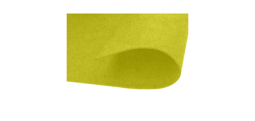 Feutrine innspiro non adhesive 20x30cm 2mm coloris  jaune lot de 10 coupons