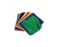 Feutrine o'color non adhesive 23x30cm 1mm coloris assortis  lot de 12 coupons