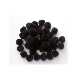Pompons a la couleur graine creative 15 mm 45 pieces      coloris noir