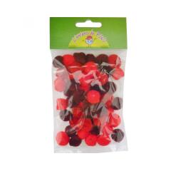 Pompons a la couleur graine creative 15 mm 45 pieces      coloris rouge
