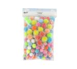 Pompon irise innspiro tailles et coloris assortis lot de    200 pieces