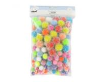 Pompon irise innspiro tailles et coloris assortis lot de    200 pieces