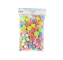 Pompon irise innspiro tailles et coloris assortis lot de    200 pieces