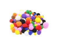 Pompon o'color tailles et coloris assortis lot de 300   pieces