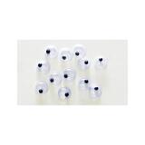 Yeux mobiles graine creative forme ronde coloris noir non  adhesifs 5mm 20 pieces