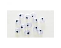 Yeux mobiles graine creative forme ronde coloris noir non  adhesifs 5mm 20 pieces